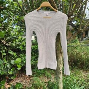 Victoria Secret2014 ribbed crewneck sweater Y2K style S